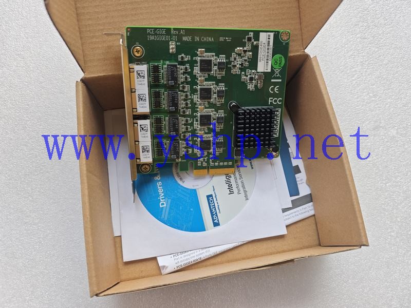 上海源深科技 Industrial board NEW Advantech PCE-GIGE4-00A1 4Port GbE Ports ethernet card 高清图片