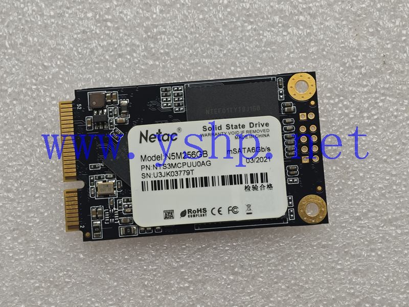 上海源深科技 Netac N5M256GB mSATA6Gb s NTS3MCPUU0AG SSD 256GB 高清图片